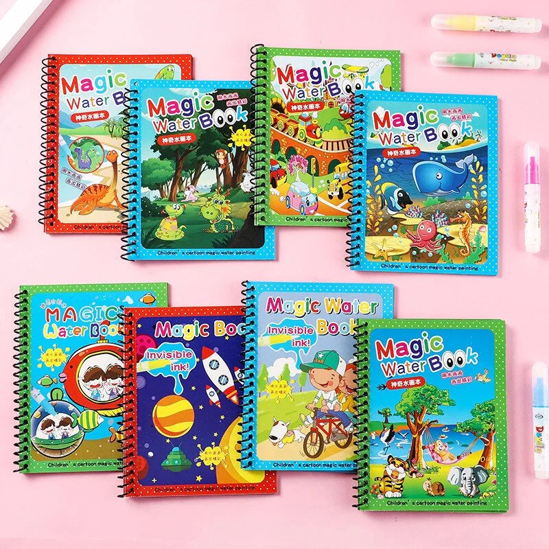 Magic Water Drawing & Painting Coloring Book