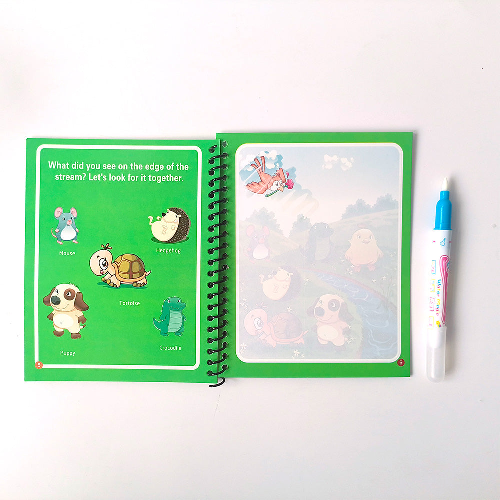 Magic Water Drawing & Painting Coloring Book