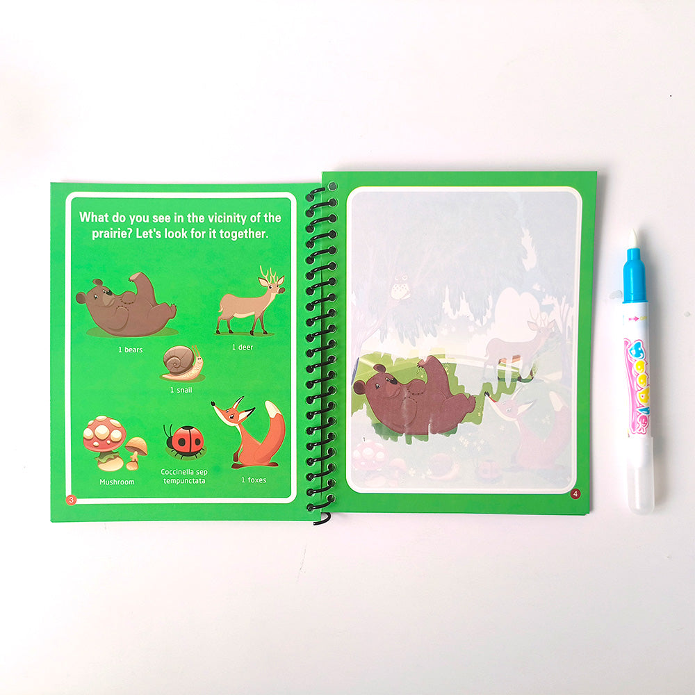 Magic Water Drawing & Painting Coloring Book